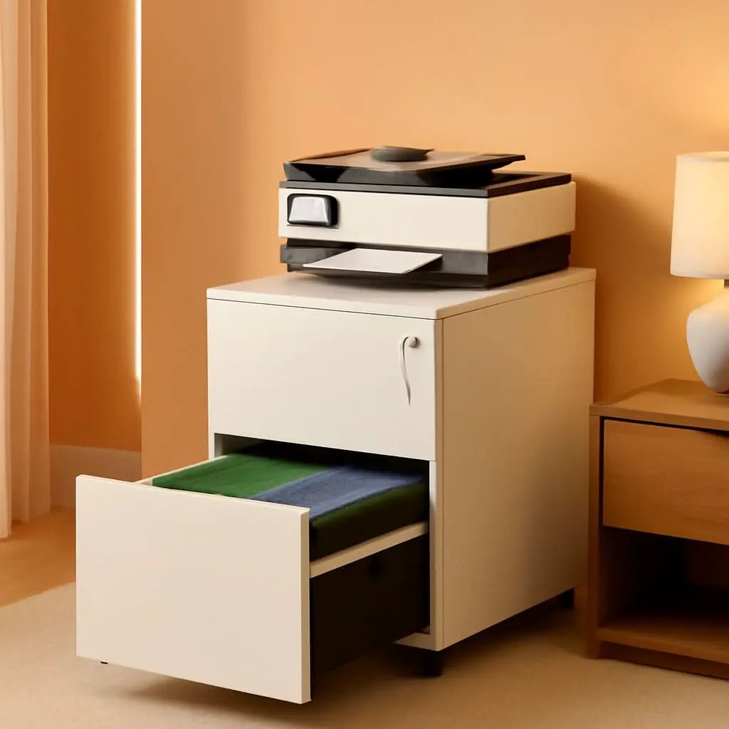Locking 2 Drawer File Cabinet For Home Office Metal Under Desk Fully Assembled With Smooth Full Extension Slides from PriceLows™