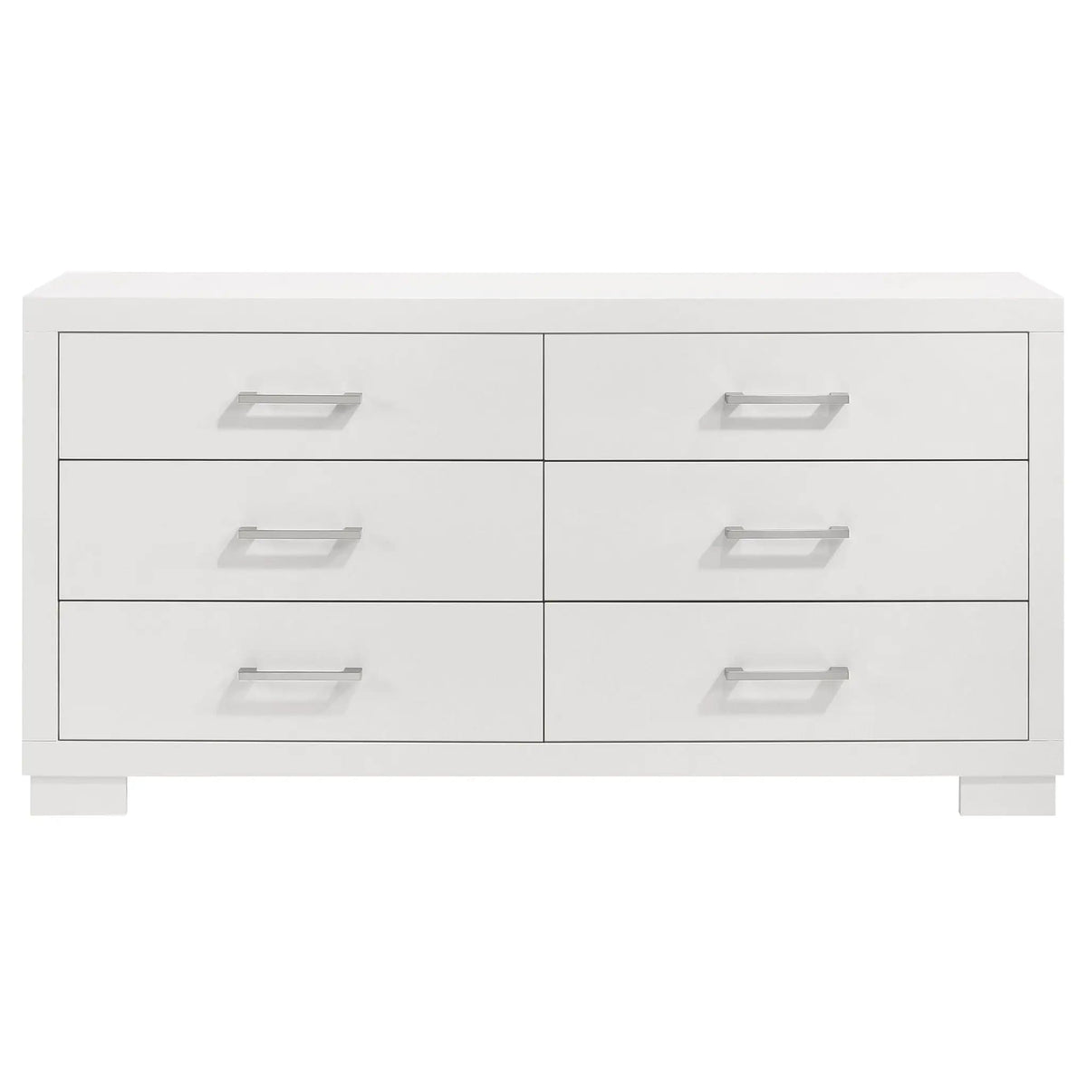Jessica 6-drawer Dresser Snow | 64 x 16.25 x 32.5 in | Wood | White
