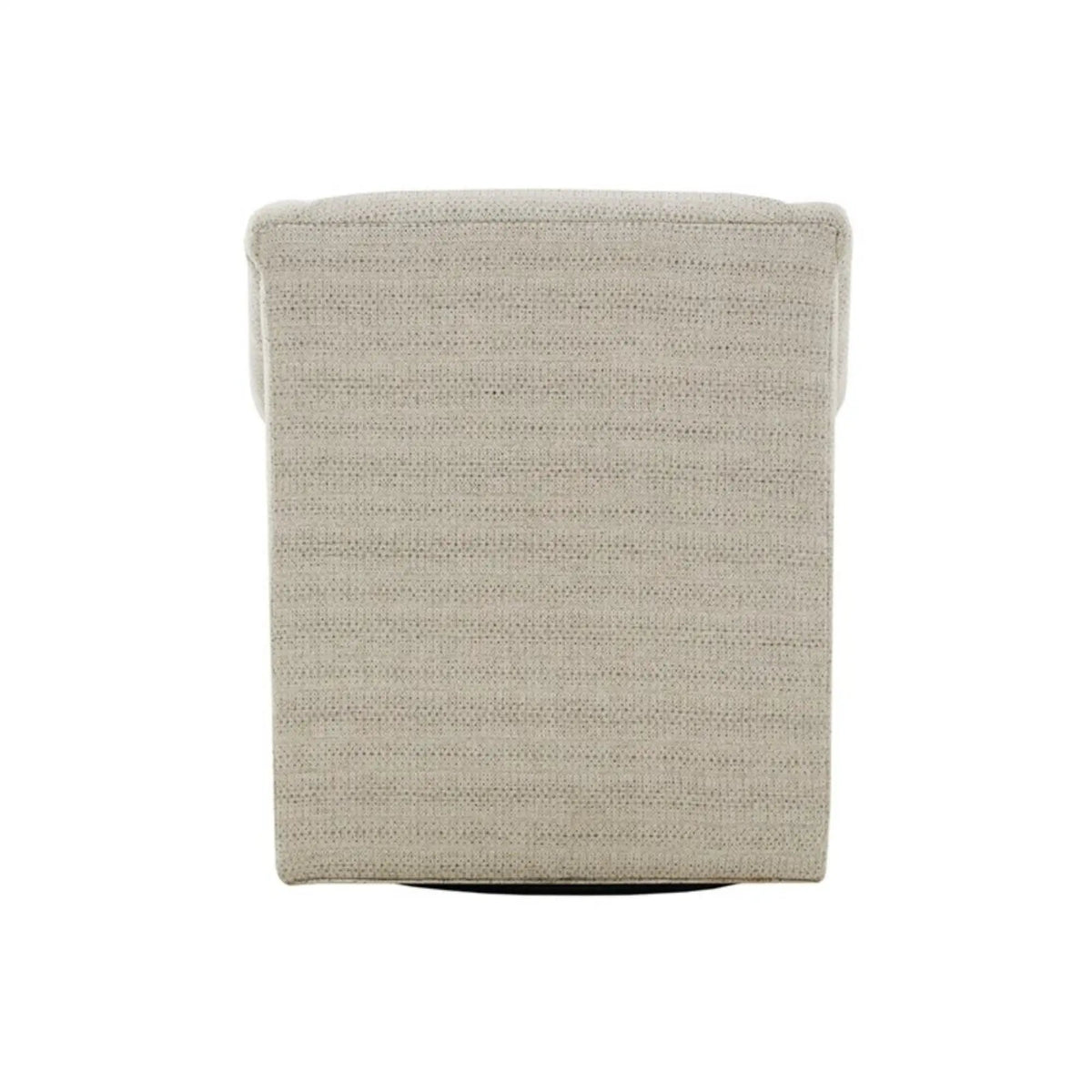 Justin Swivel Glider Chair | 360 Degree Rotation | Tonal Jacquard Fabric | Tan