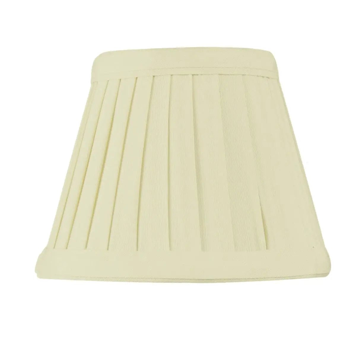 Clip On Lamp Shade | Pleated Shantung | Heavy Brass Frame | 5W X 4H