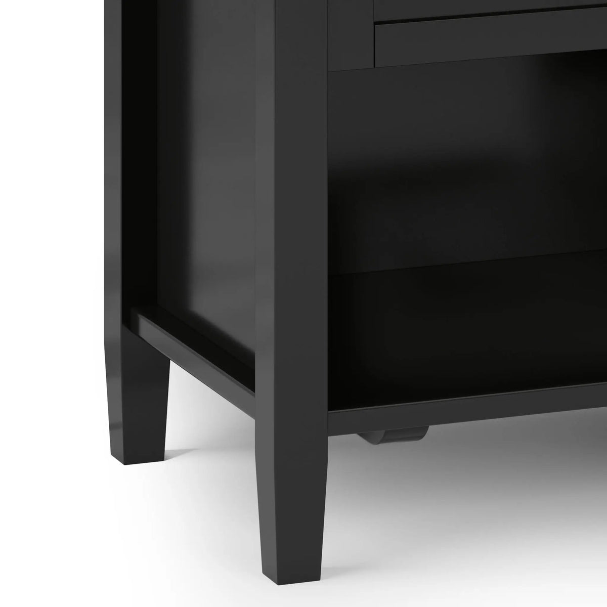 Warm Shaker Bedside Table | Handcrafted Solid Wood | NC Lacquer Finish | Multipurpose Design