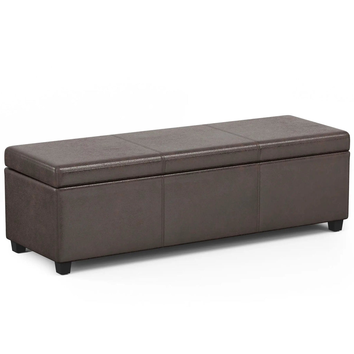 Storage Ottoman Bench | Solid Wood Frame | High Density Foam