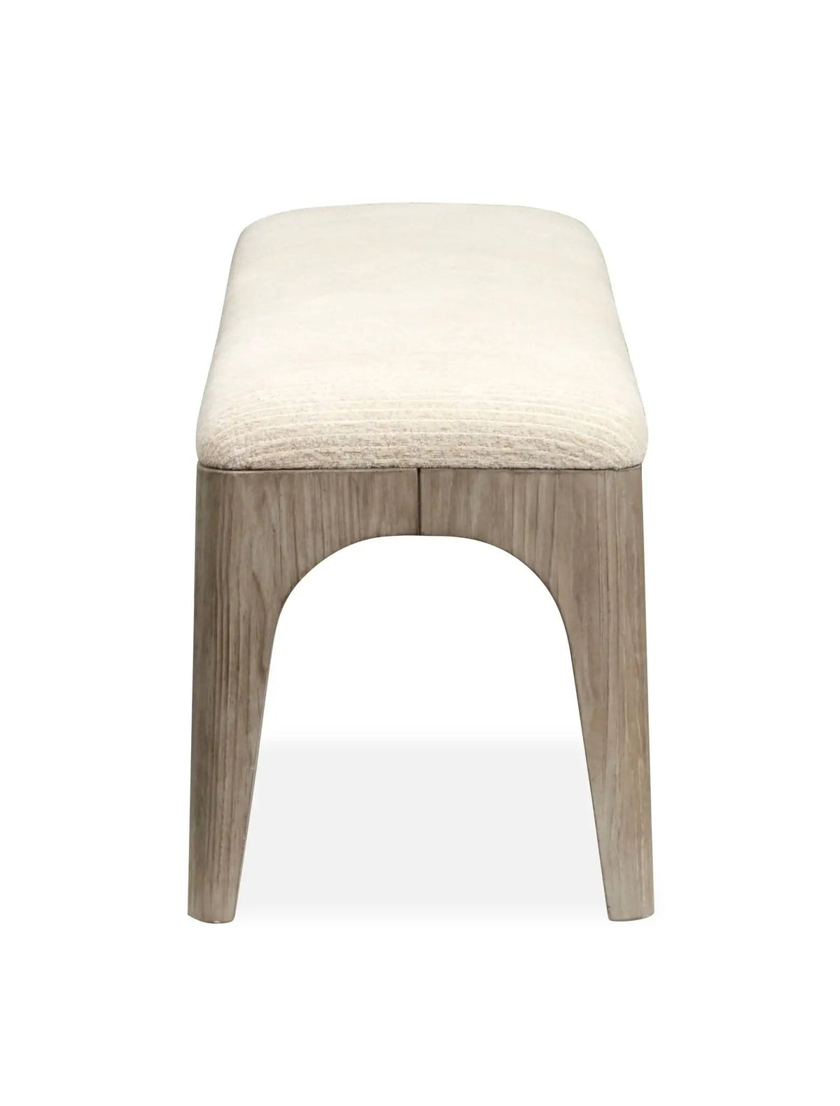 Braelyn Long Bench | 17.31 x 65.31 x 19 in | Fabric & Glass | Dorian Gray