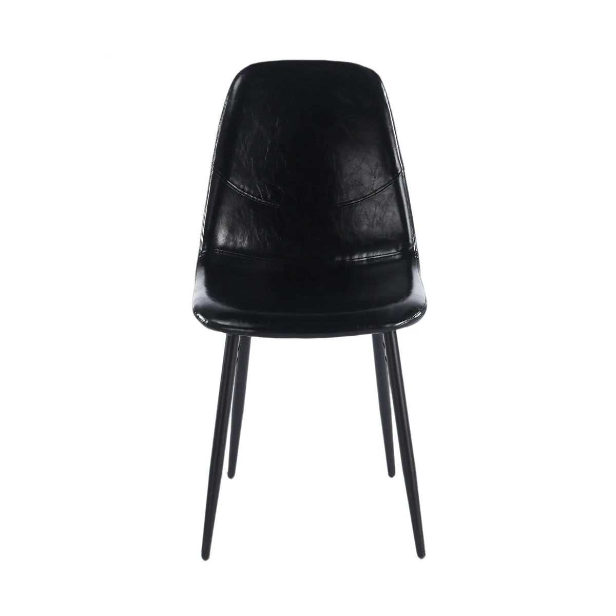 Dining Chairs | Metal Frame | Leather Accents | Set Of Four