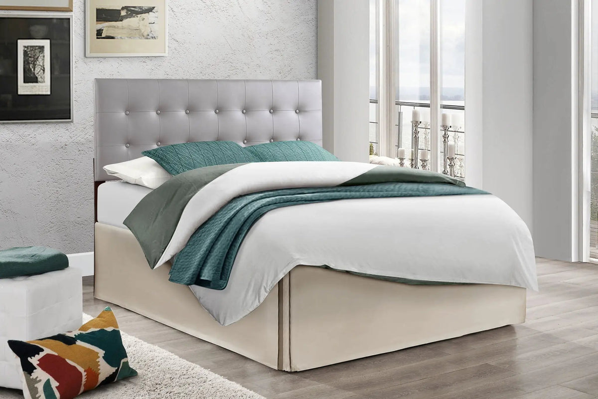 Super Nova Upholstered Headboard | Soft Panel | Adjustable Height 41 To 53 Inch | Neutral Color