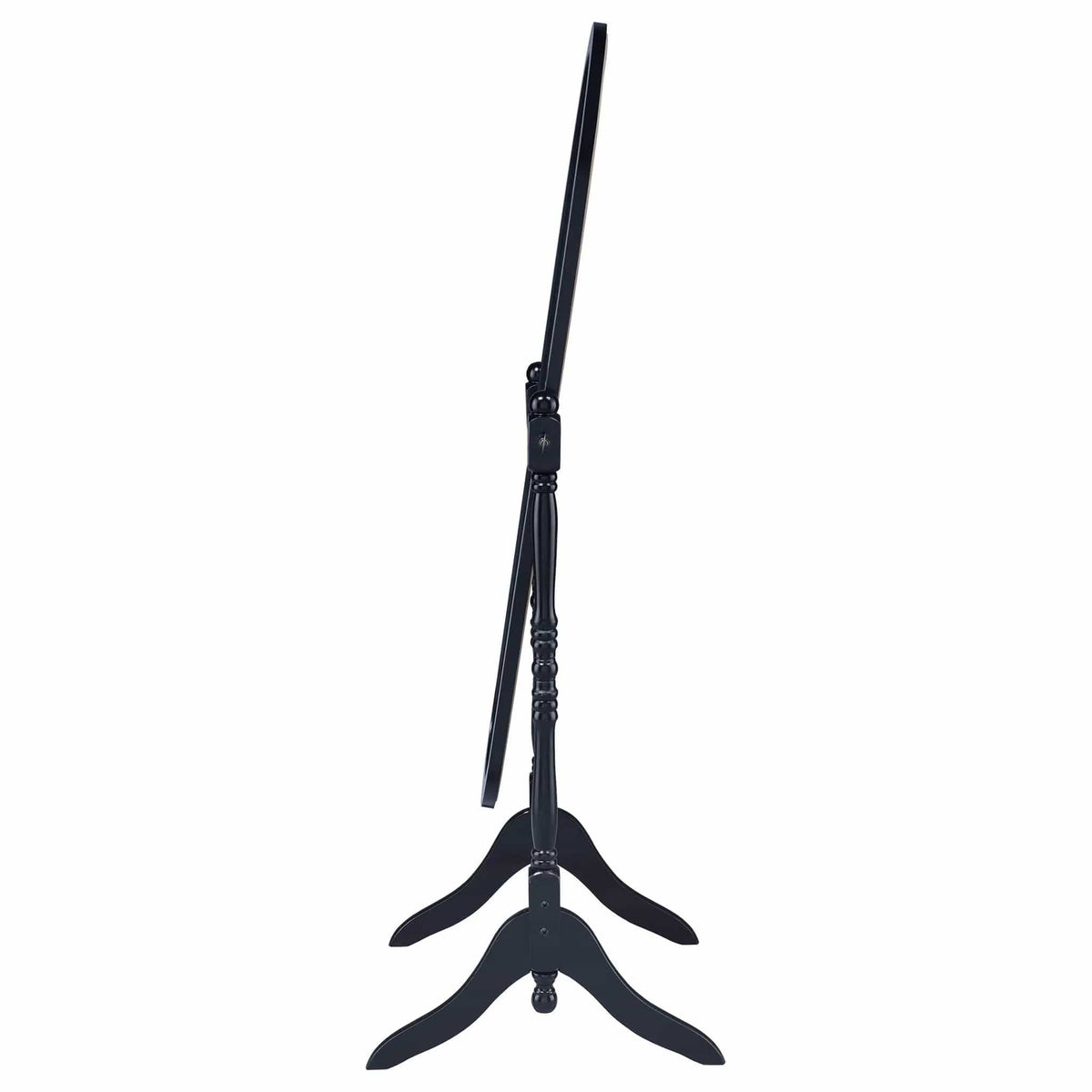 Foyet Wood Adjustable Full Length Cheval Mirror | 23 x 19.5 x 59 in | Engineered Wood & Glass | Black