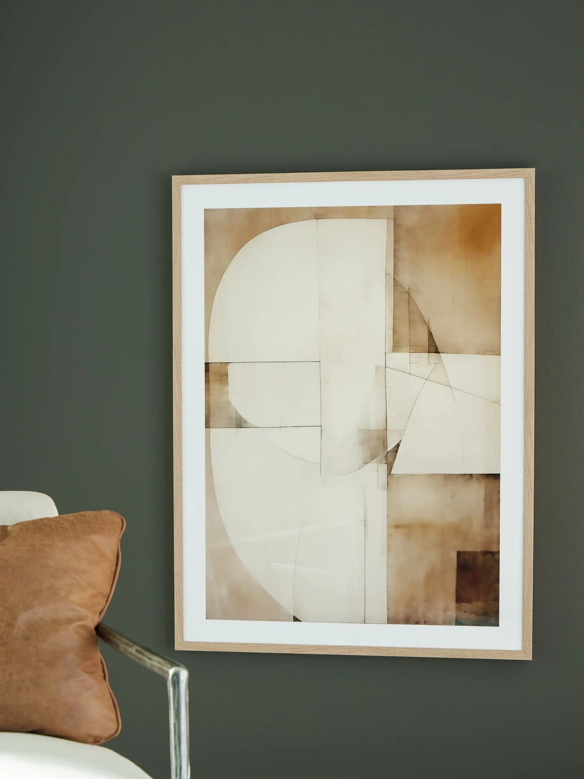 Corlain Wall Art Framed Print | 30 x 1.13 x 40 in | Home Furniture | Brown / Tan / White