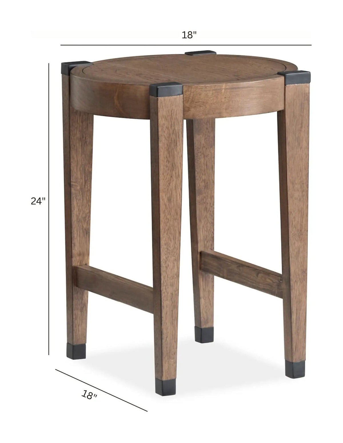 Kaysen Round Table | 2 Pieces | Oak Veneer | Living Room
