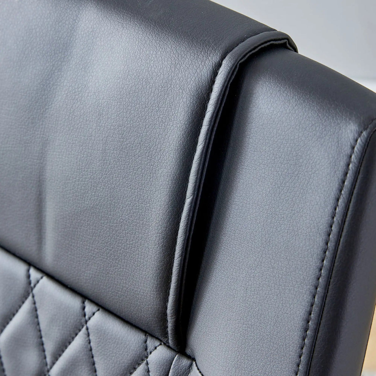 Modern Dining Chairs | Padded Seat | Metal Legs | Anti-Slip Footpads