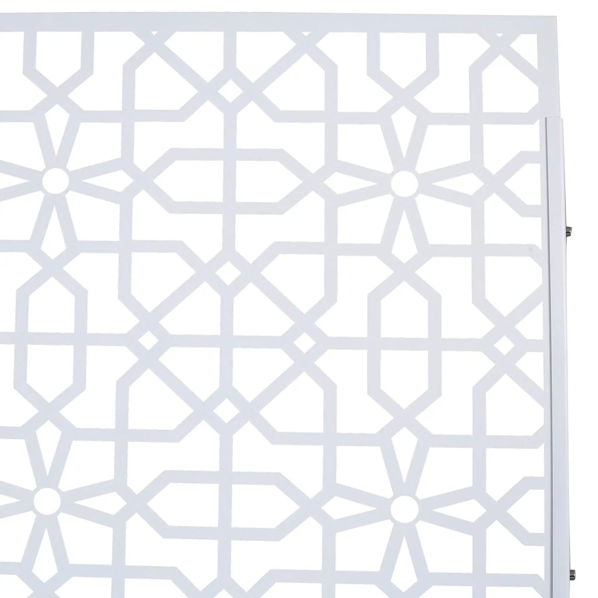 Metal Freestanding Privacy Screen | Rust Resistant Panel | Indoor Outdoor