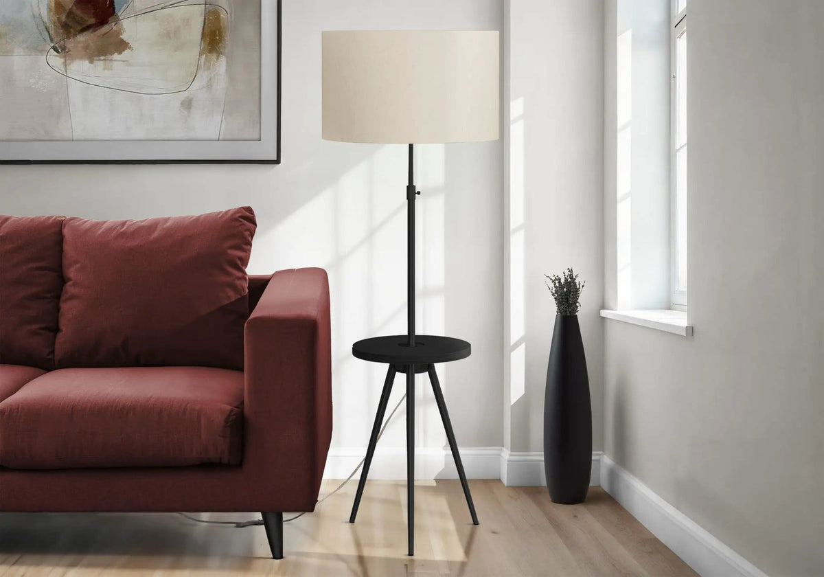 Floor Lamp Lighting | 2 Pieces | Walnut & Metal | Home
