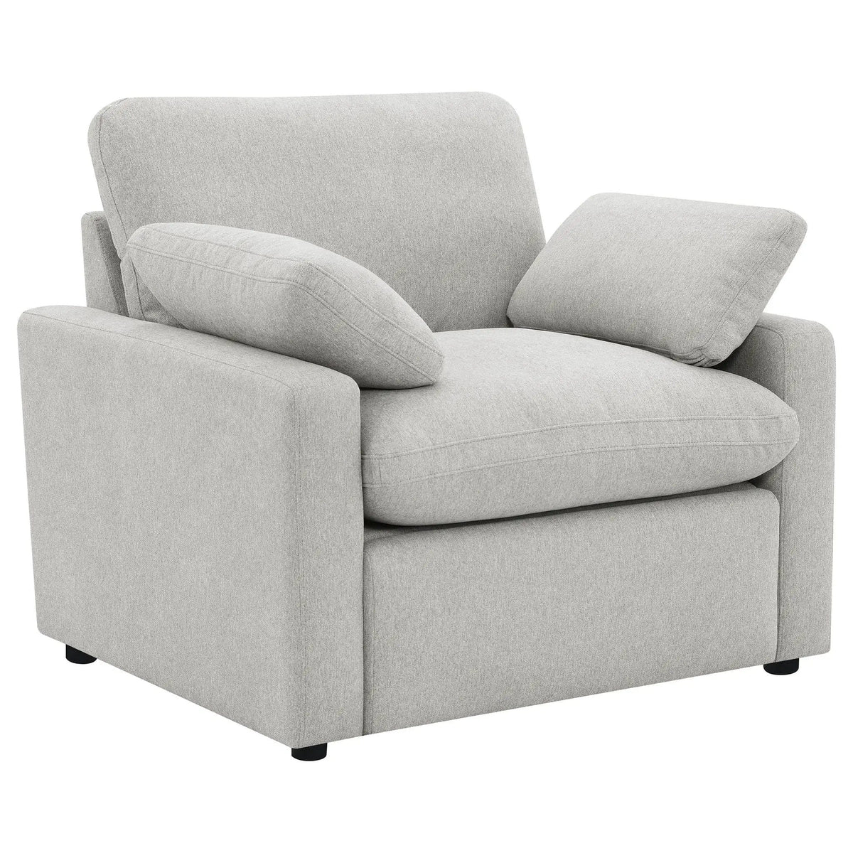 Collins Upholstered Power Recliner Chair | 42 x 40 x 38 in | Engineered Wood & Fabric | Grey