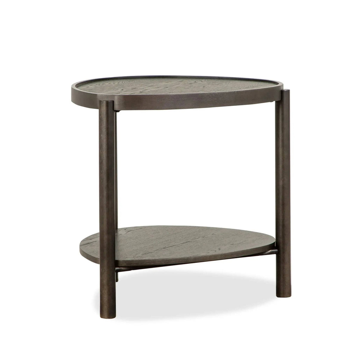 Hadleigh Shaped Accent End Table | 2 Pieces | Wood | Living Room