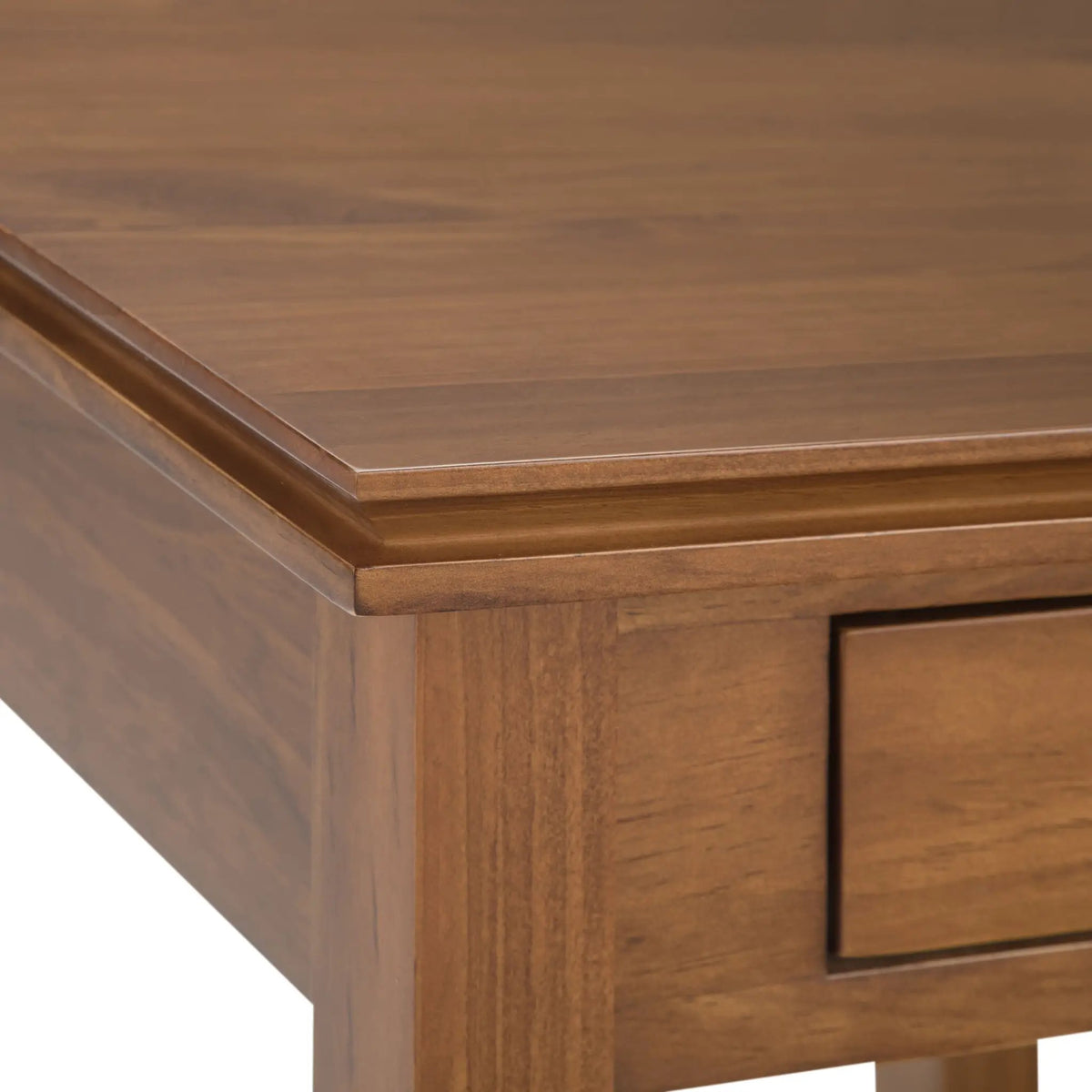 Artisan End Table | Handcrafted Solid Wood | One Drawer | Metal Drawer Glides