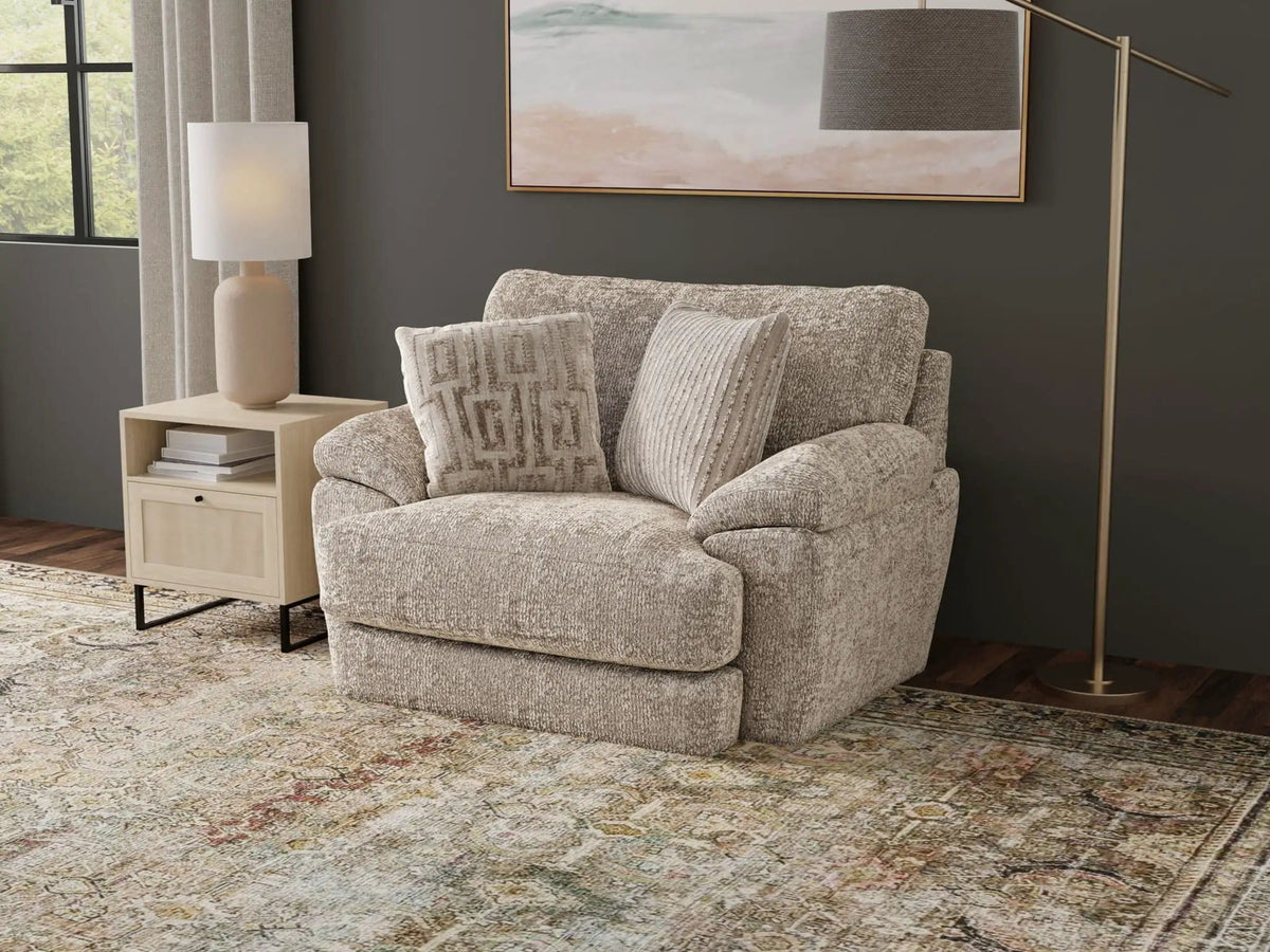 Jaden Chair 1/2 | 2 Pieces | Chenille & Fabric | Living Room