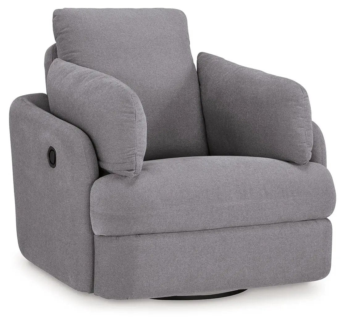 Modmax Swivel Glider Recliner | Cool Contemporary Look | Low-Maintenance Lounging | 41.38 Inch Length