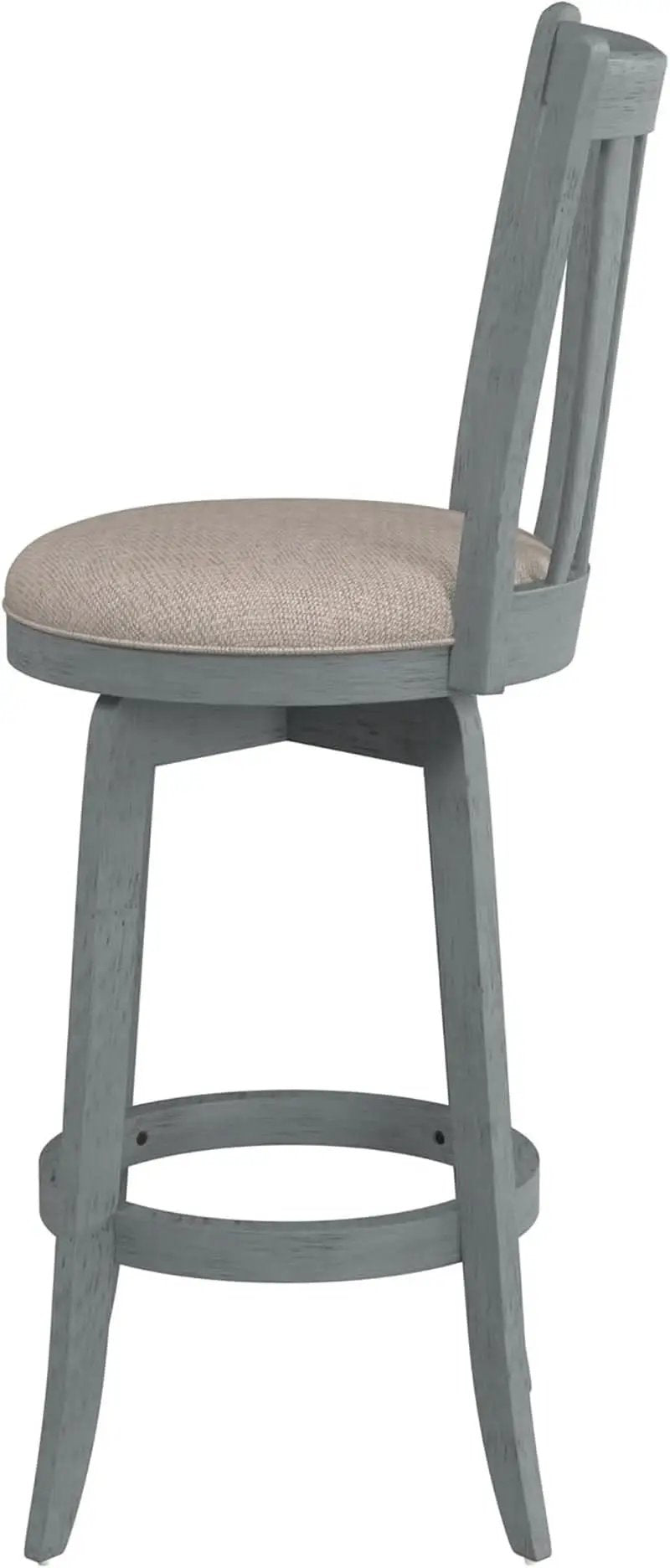 Bar Height Swivel Stool 30 Inch Blue Wire Brush Finish from PriceLows™