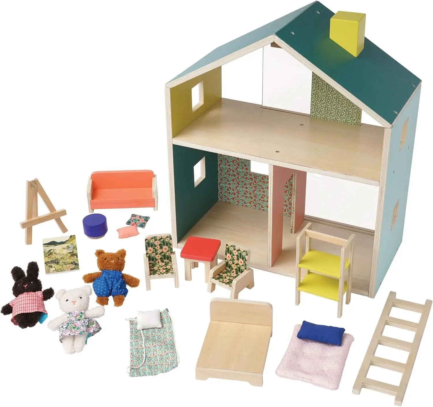 Wooden Playhouse With Loft For Kids 3 Years And Up from PriceLows™
