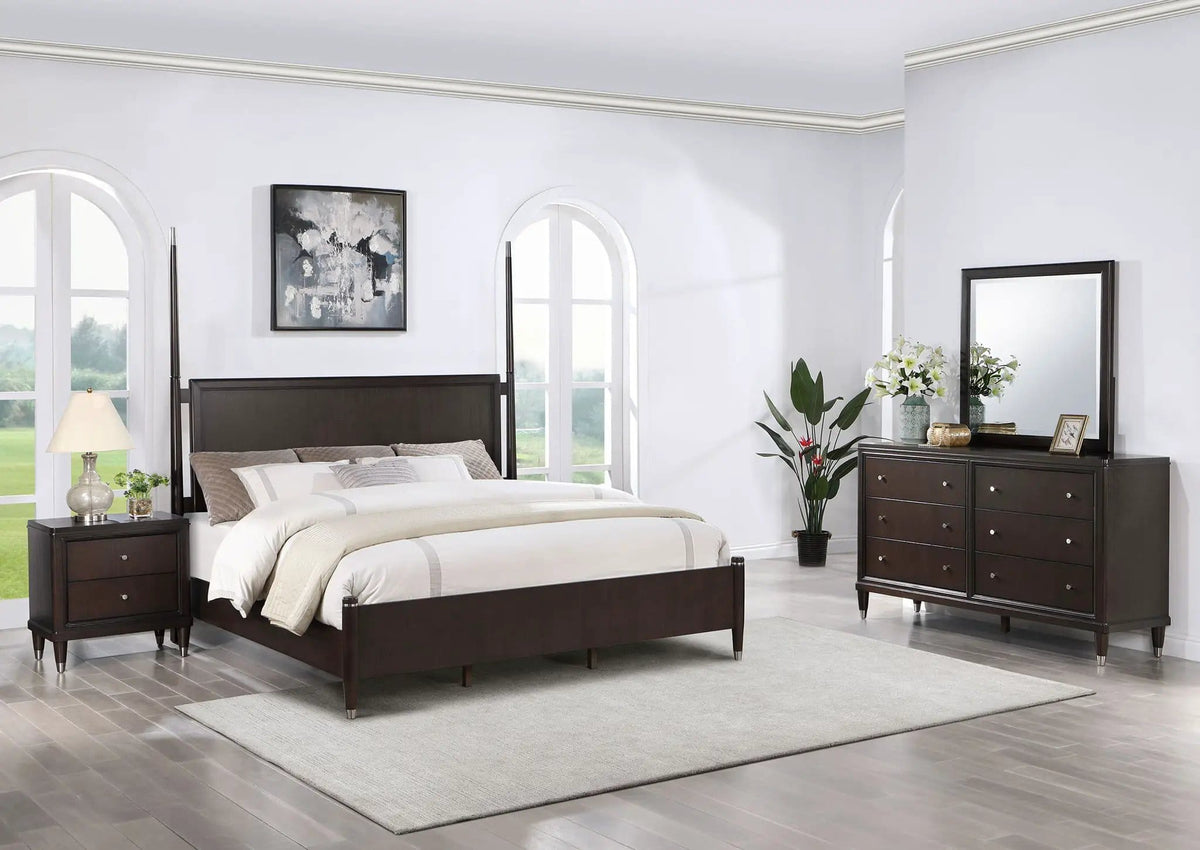 Emberlyn 4-piece Queen Bedroom Set | 4-Piece Set | Cedar | Brown