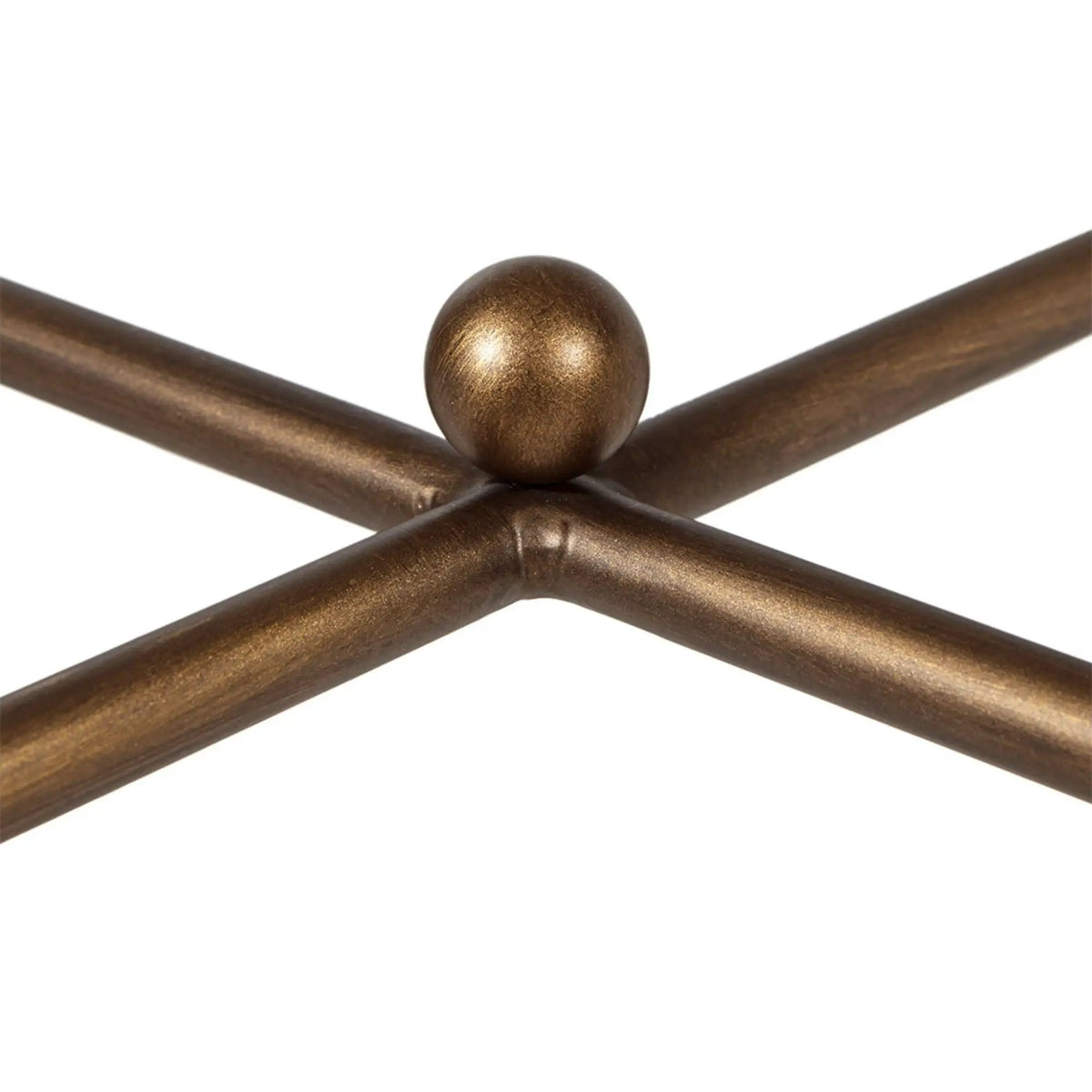 Metal Rectangle Coffee Table | Bronze Frame | 5mm Tempered Glass Top | Modern Style