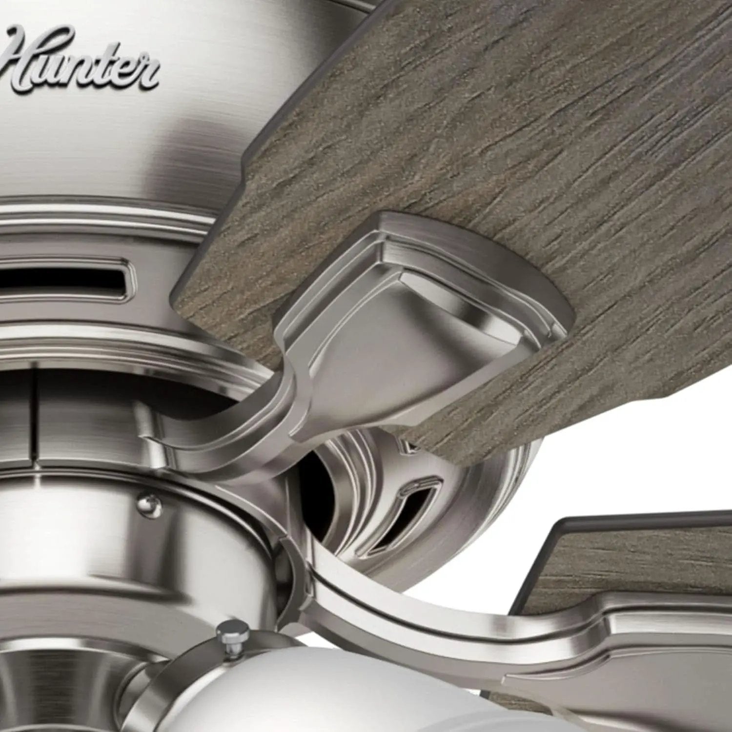 52 Inch Indoor Ceiling Fan With LED Lighting Brushed Nickel from PriceLows™
