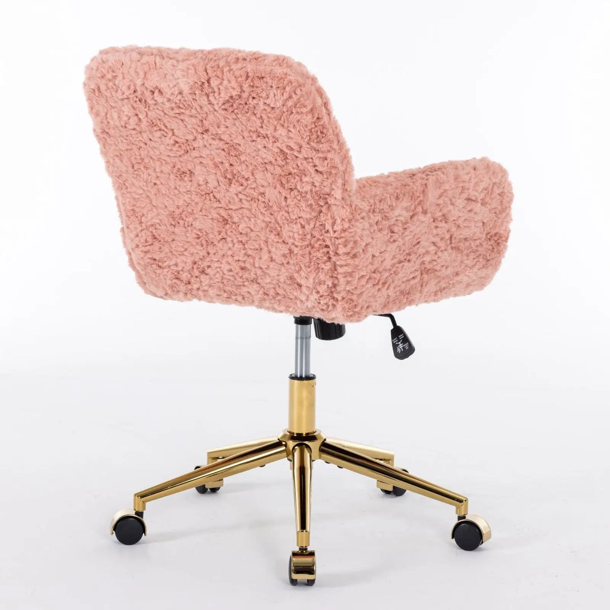 Office Chair | Adjustable Height | Reclining Faux Fur Seat | Large