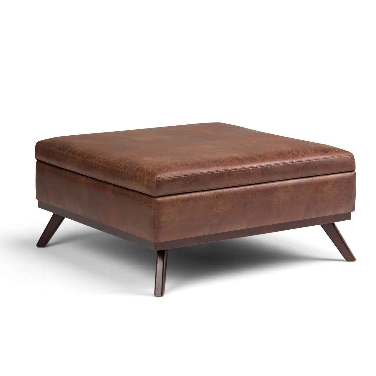 Owen Square Coffee Table Storage Ottoman | Hydraulic Lift-Up Lid | Multifunctional | 35.8 Inch Width