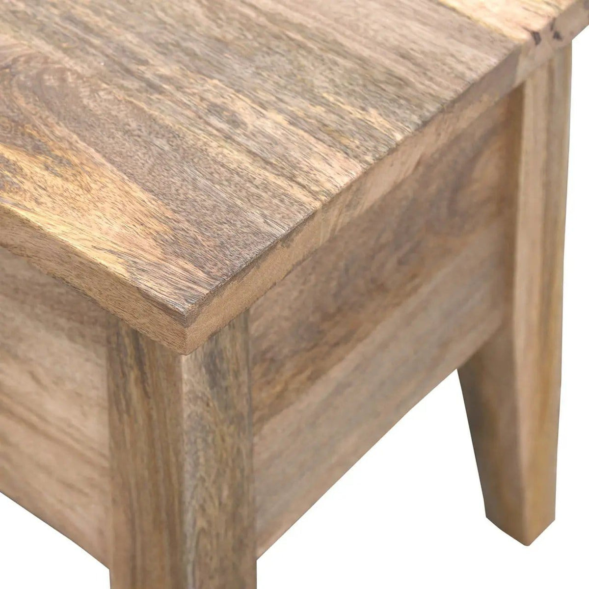 Lid Up Storage Bench - | 39.37 x 13.78 x 17.72 in | Mango Wood | Oak