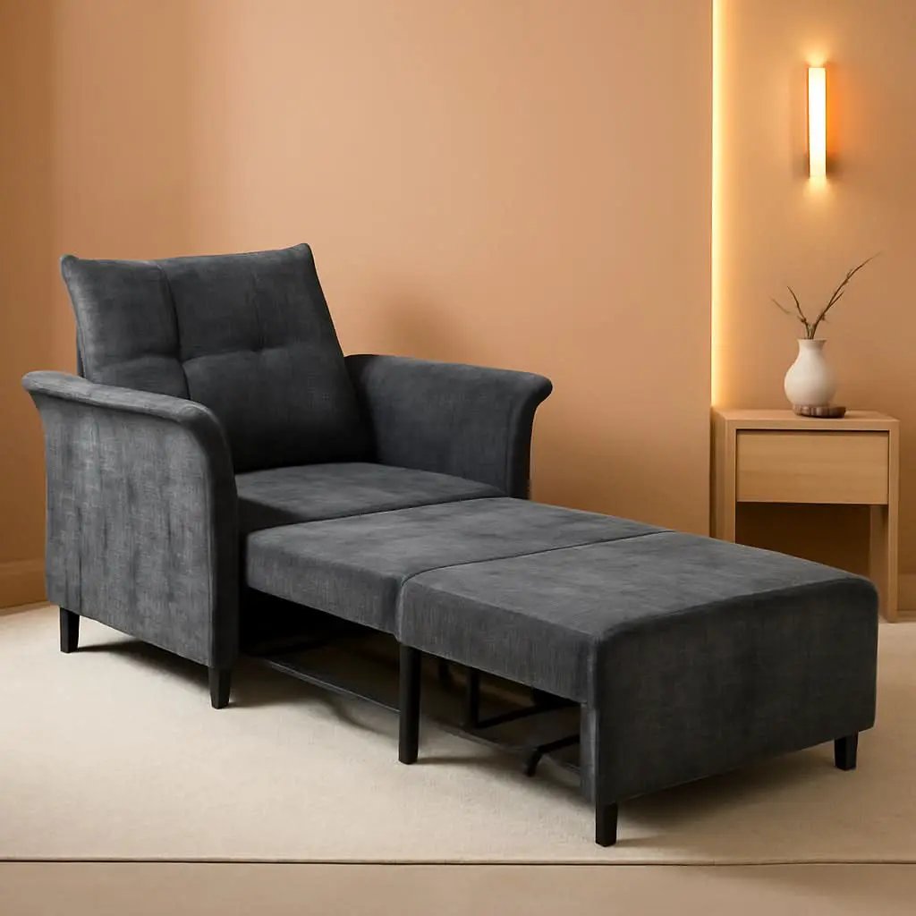 Convertible Sleeper Chair 79-Inch With Adjustable Backrest from PriceLows™