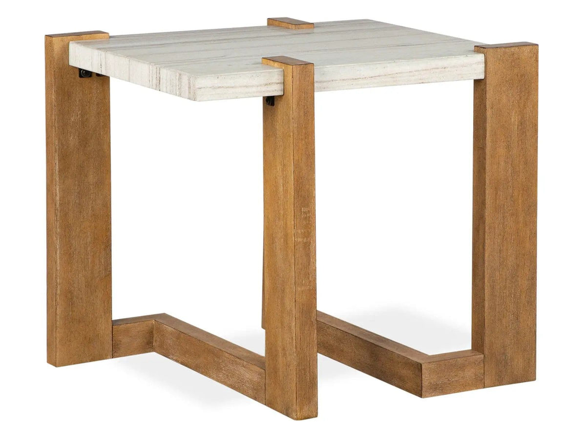 Carrington Rectangular Table | 3 Pieces | Oak Veneer & Granite | Living Room