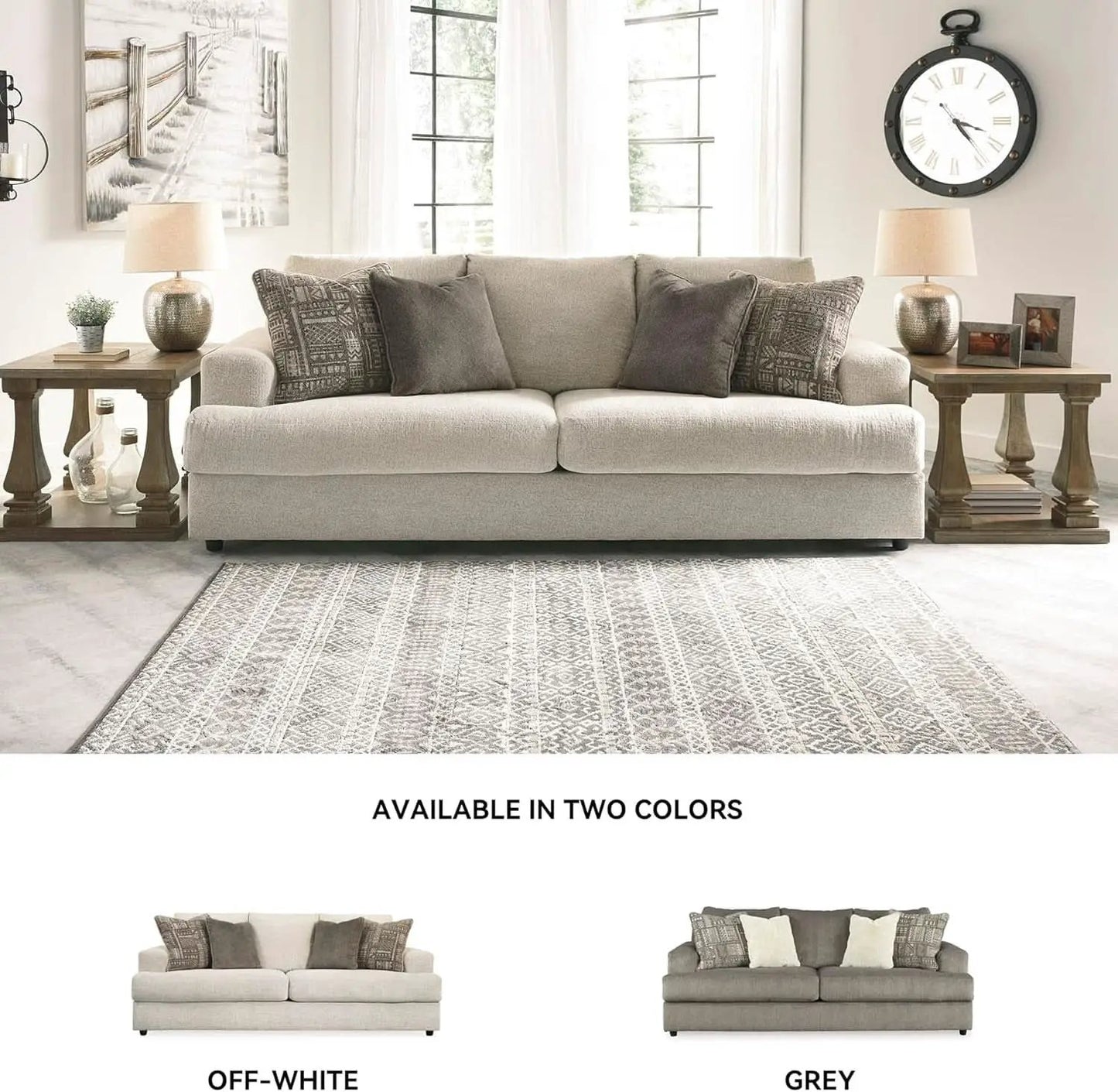 Soletren Premium Chenille Queen Sofa Sleeper White from PriceLows™