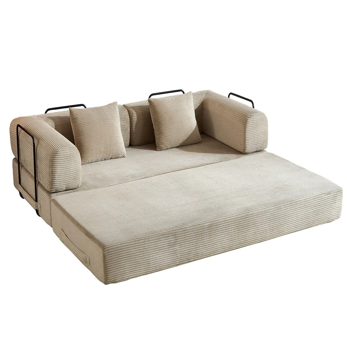 Convertible Sleeper Sofa Bed | 35D High Density Foam | 4 In 1 Design