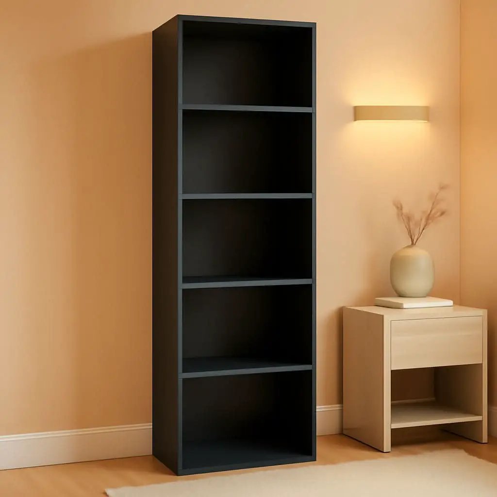 Blackwood 5-Tier Open Storage Shelves Bookcase For Living Room from PriceLows™