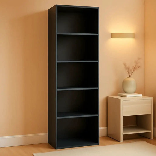 Blackwood 5-Tier Open Storage Shelves Bookcase For Living Room from PriceLows™