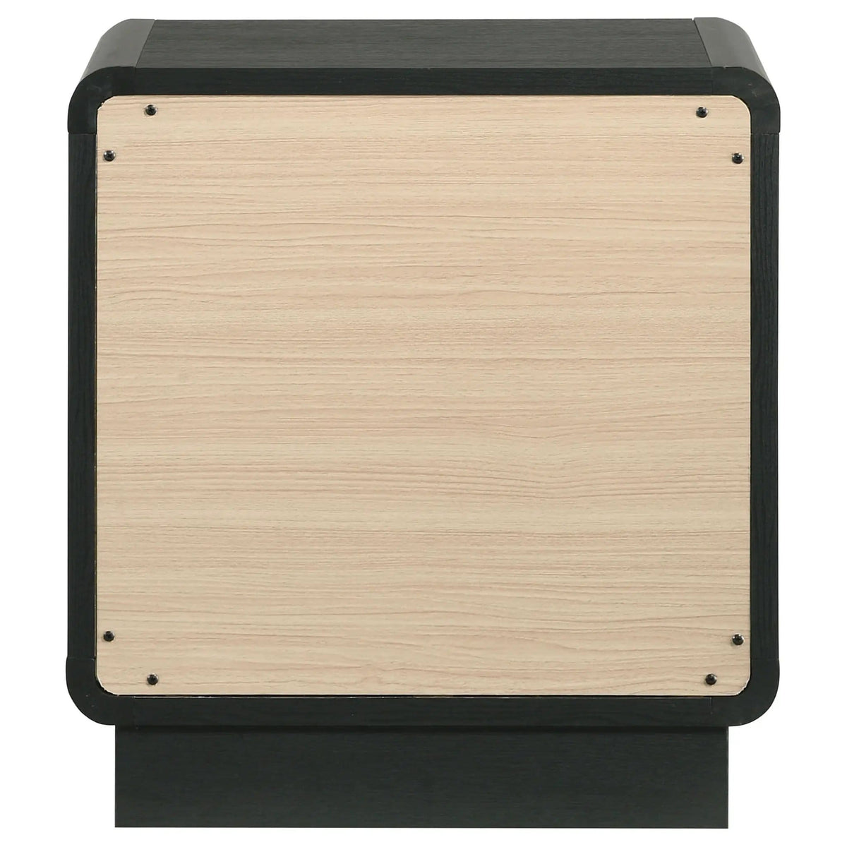 Cavelle 2-drawer Nightstand Bedside Table | 21.75 x 16.75 x 23.5 in | Metal & Brass | Black