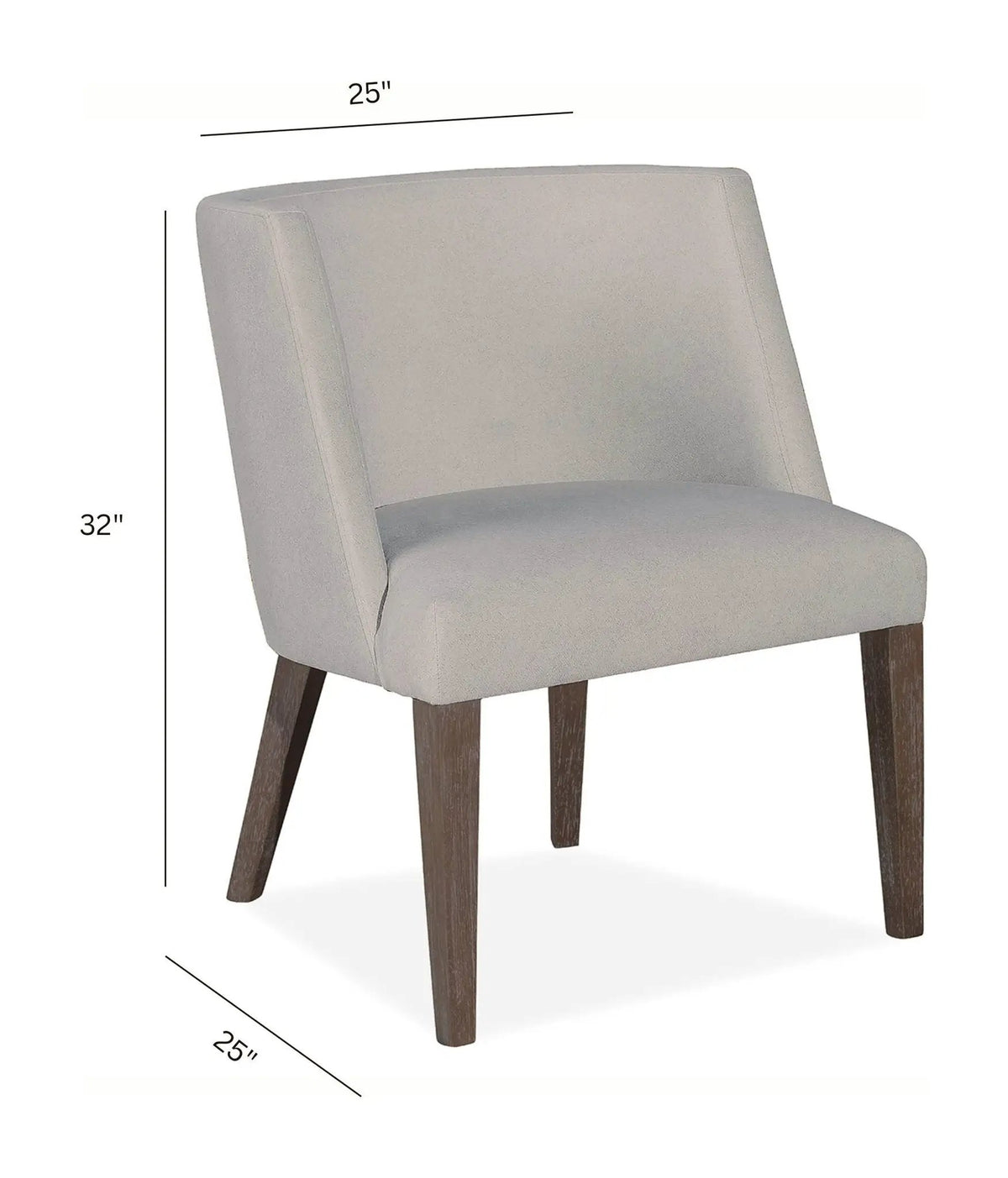 Kavanaugh Host Side Chairs | Set Of 2 | Gray Upholstery | Weathered Kona Brown Finish