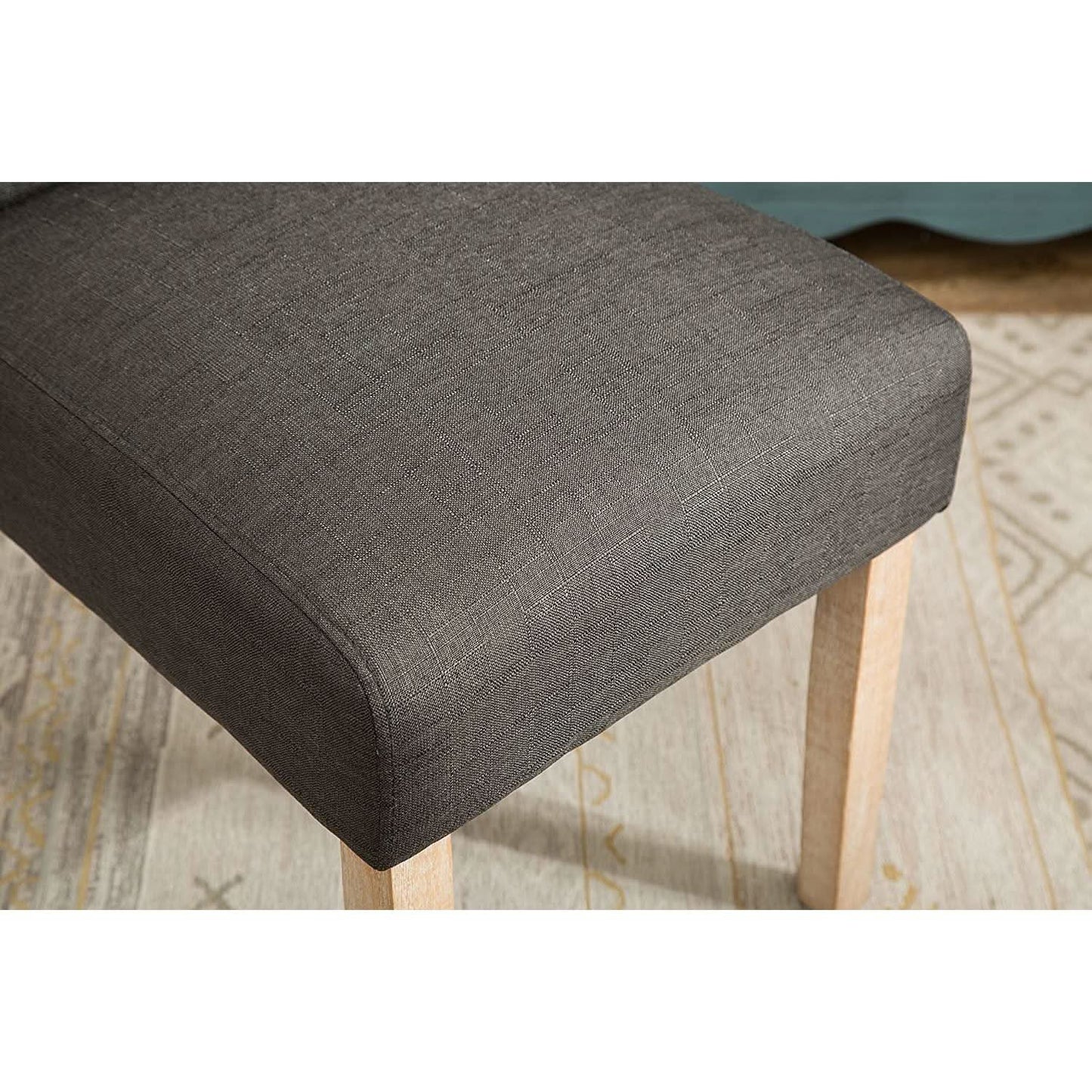 Charcoal Tufted Parsons Dining Chair Modern Style Elegant from PriceLows™