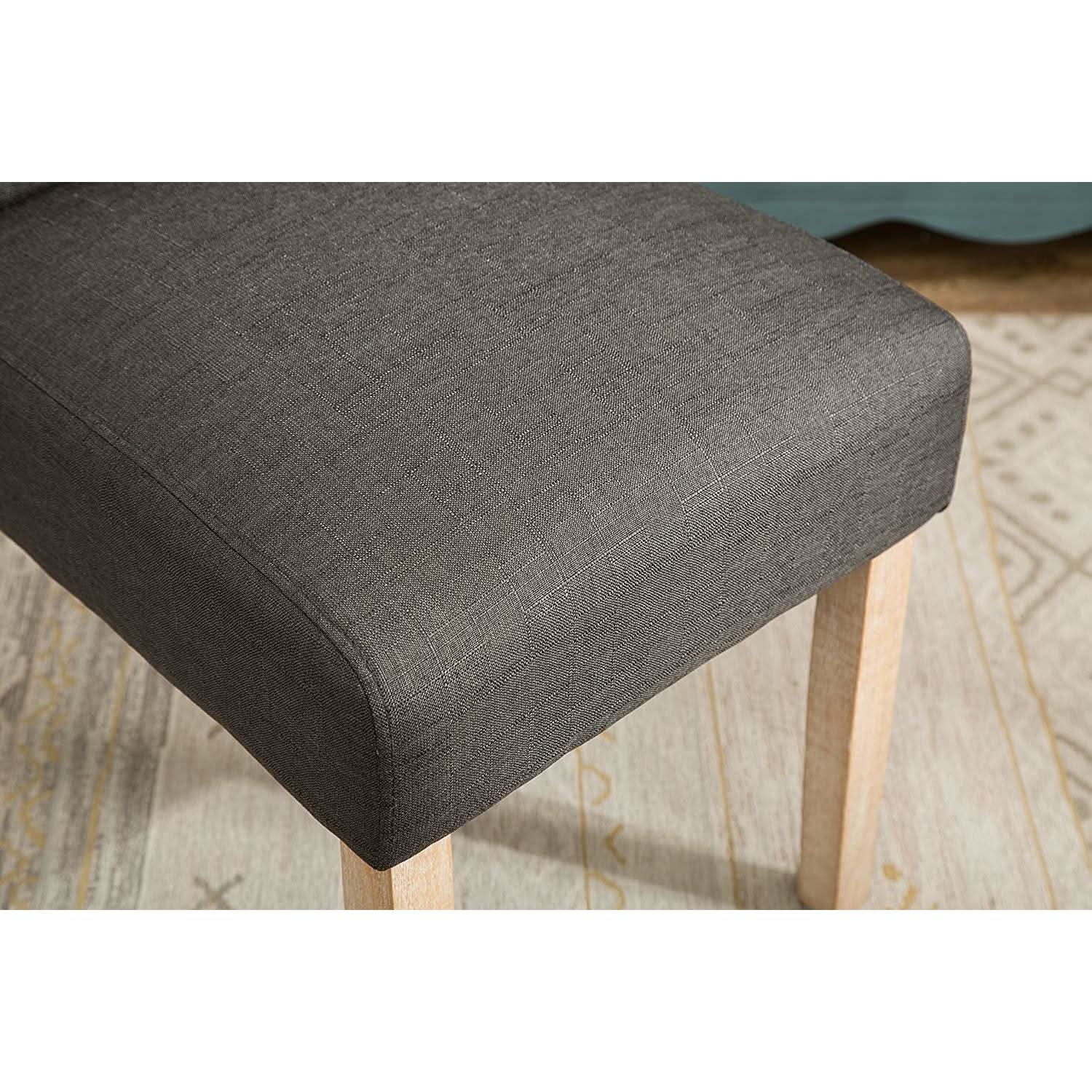 Charcoal Tufted Parsons Dining Chair Modern Style Elegant from PriceLows™