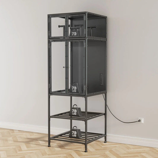 3D Printer Cabinet | Double Layer Filament Storage | T-Shaped Filament Bar | Noise Reducing Dust Proof