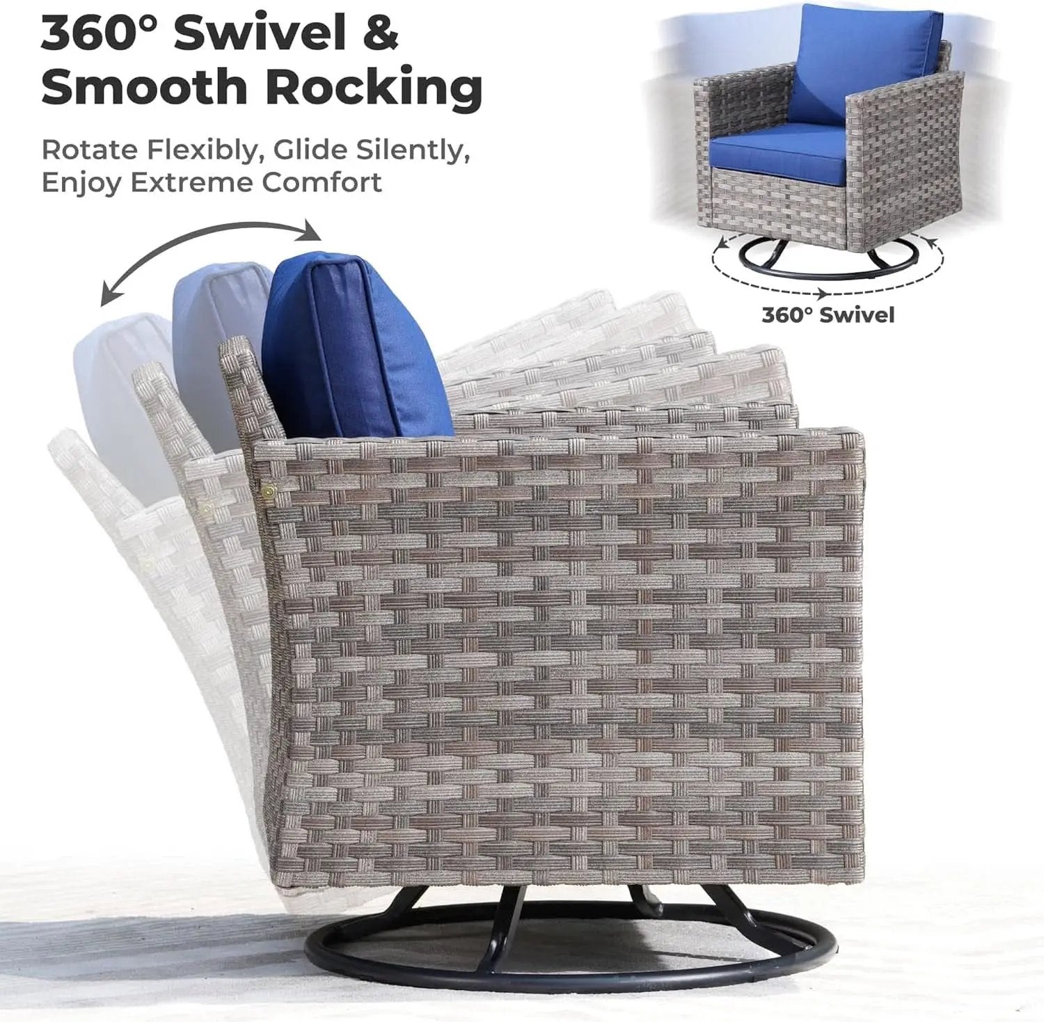 Nine Piece Outdoor Wicker Sofa Set With Fire Pit from PriceLows™