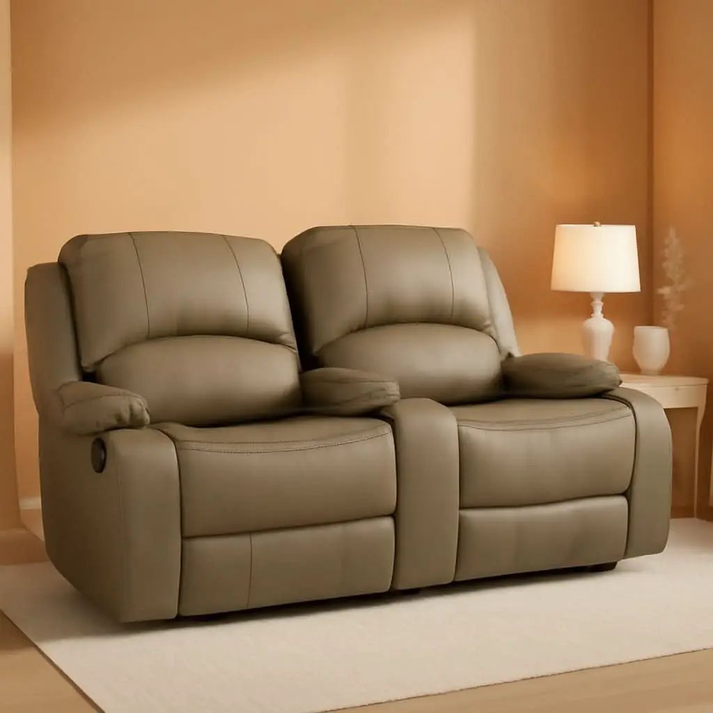 67 Inch Putty Powered RV Wall Hugger Recliner Sofa from PriceLows™