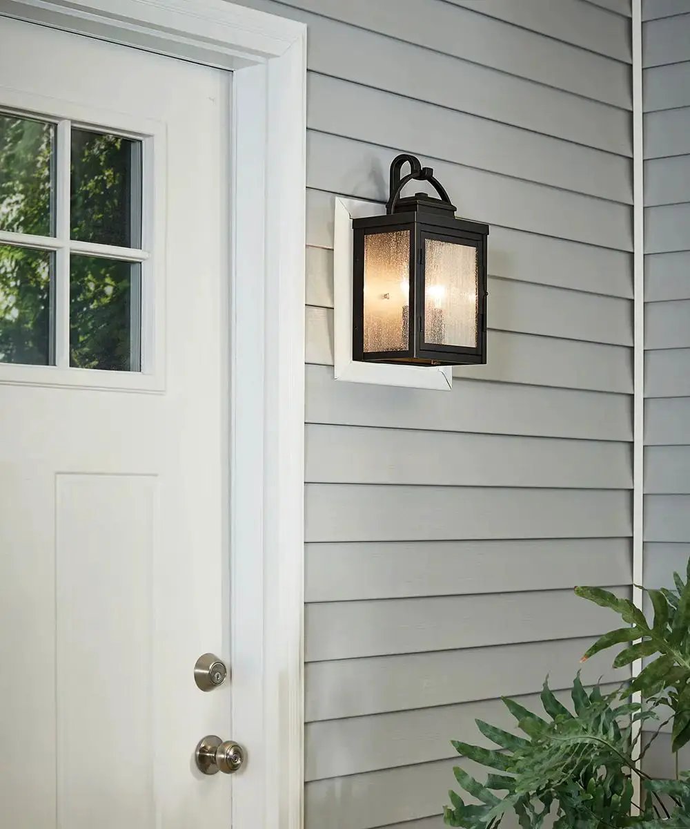 Outdoor Wall Lantern | 2 Light | Oil Rubbed Bronze | 15 Inch Height