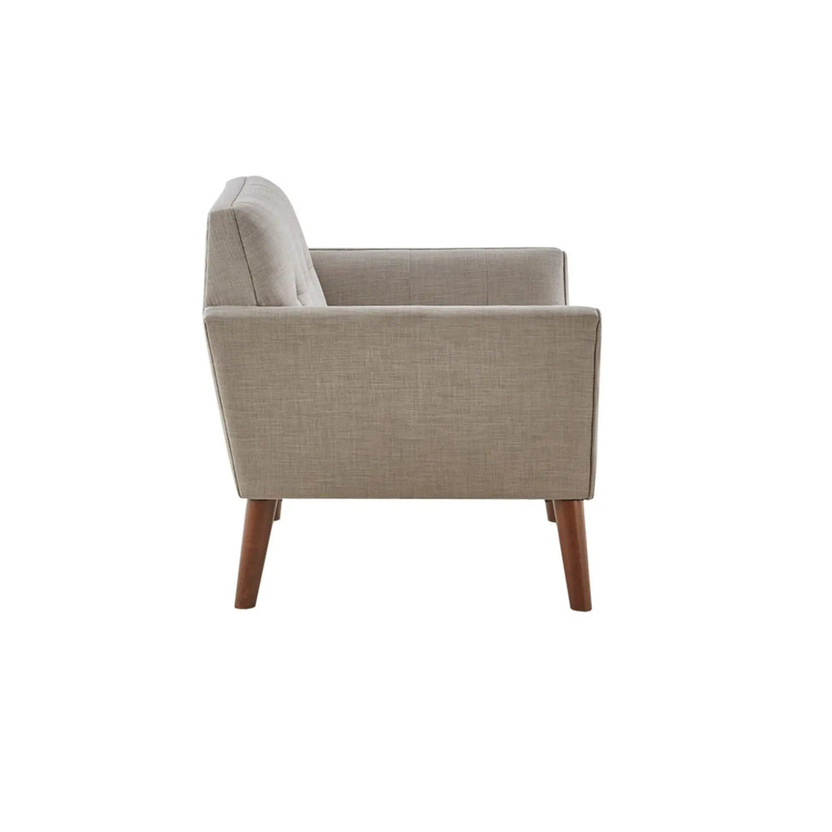 Modern Lounge Chair | Button Tufting | Mid-Century Design | Comfortable Armrests