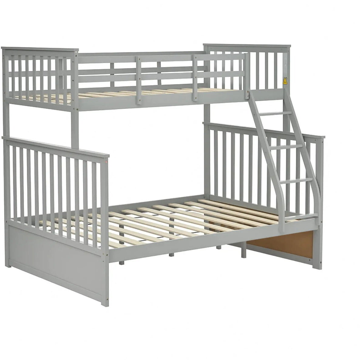 Bunk Bed With Ladder | Safety Guard Rails | Solid Pine Wood | Space-Saving Design