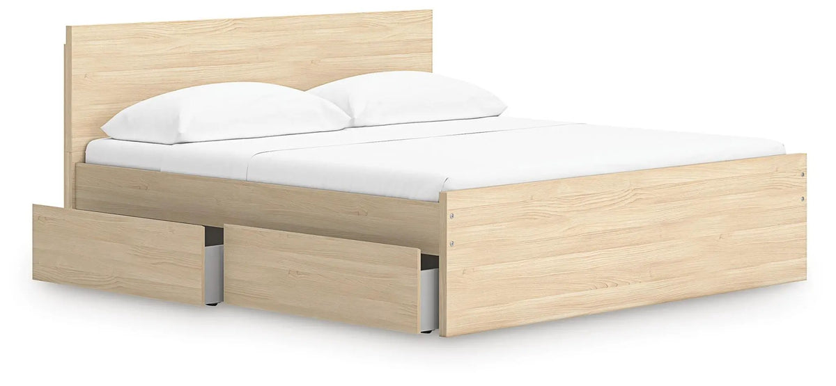 Onita Panel Platform Bed | Minimal Design | Ultra-Clean Lines | Easy-Elegant Solid Finish