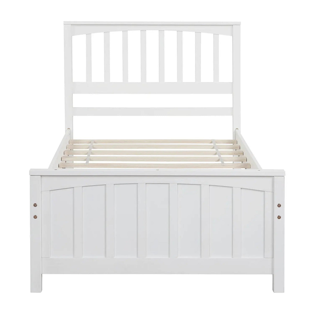 Wood Platform Bed | Headboard And Footboard | Classic Bed Frame | 41.1 Inch Height