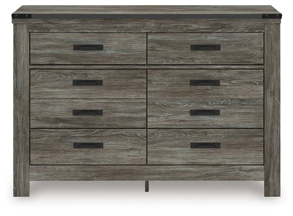 Frandern Six Drawer Dresser | 2 Pieces | Metal | Bedroom