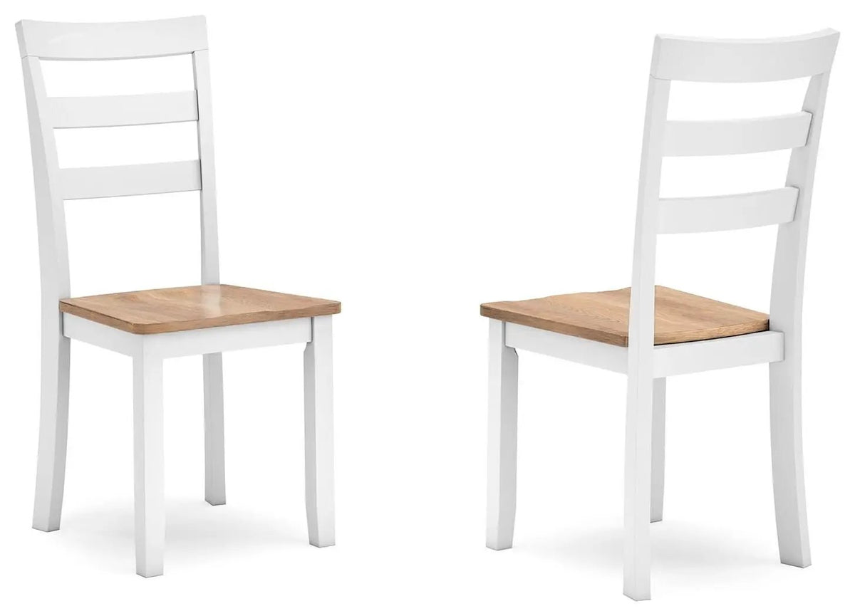 Gesthaven Dining Room Side Chairs | Set Of 2 | Casual Relaxed Style | Natural Wood Tone