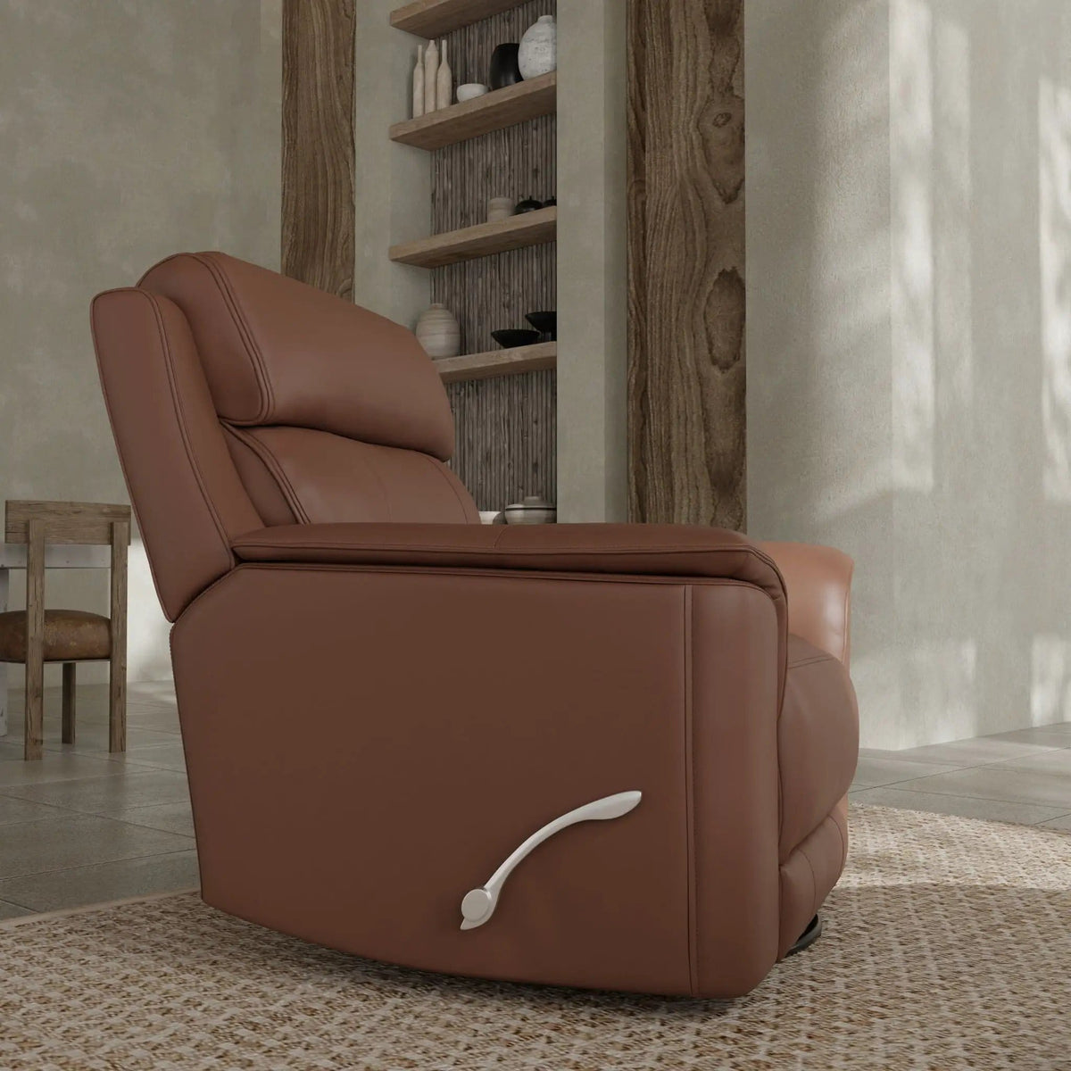 Oslo Manual Swivel Glider Recliner Swivel Glider Chair | 3 Pieces | Wood | Living Room