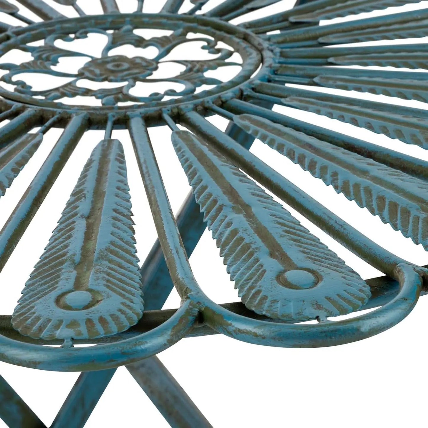 Bistro Set 3 Piece Light Blue Outdoor Patio Furniture from PriceLows™